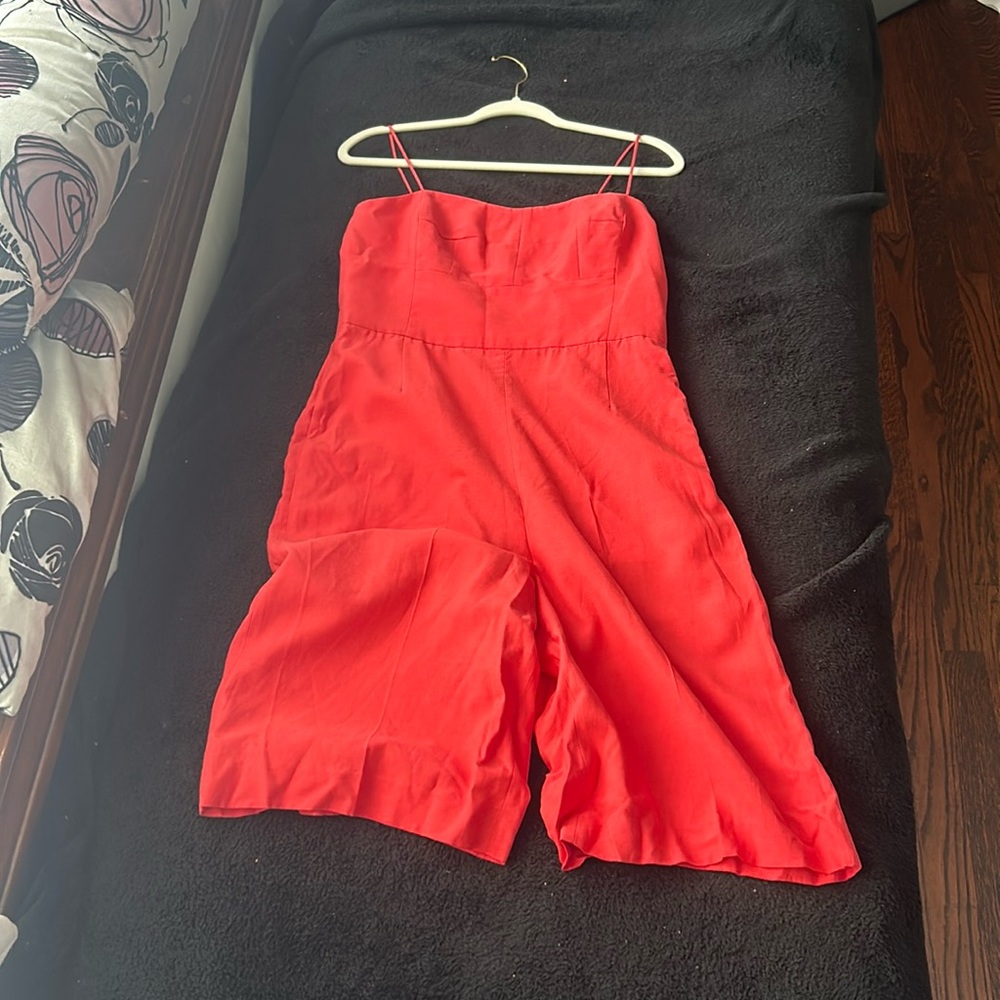 Club Monaco red corset romper